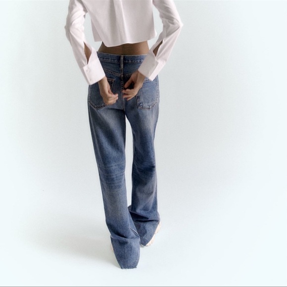 Zara | Jeans | Zara The Boogie Pant Jeans In Blue | Poshmark